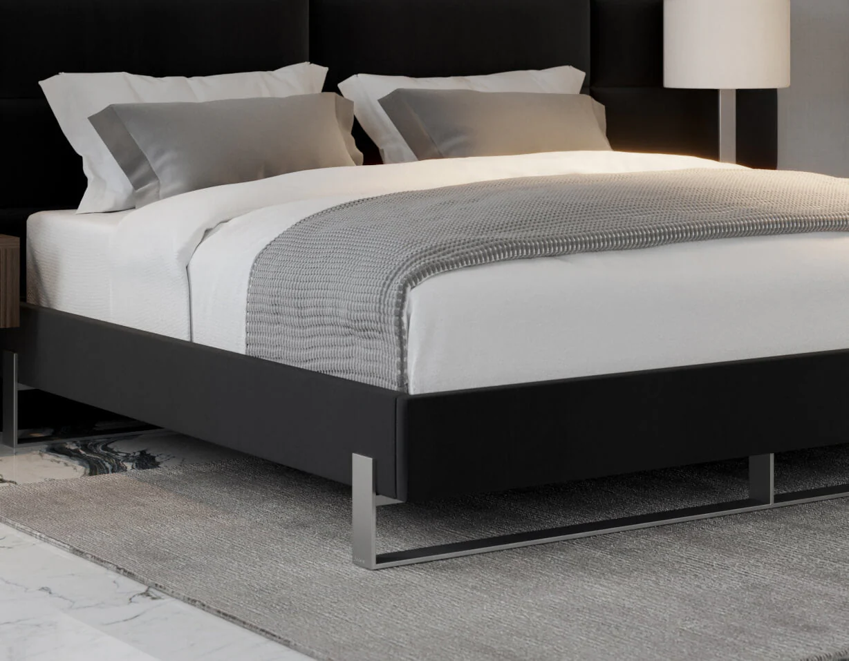 Vant Elevated Platform Bed Brushed Nickel - Full Size - Image 17
