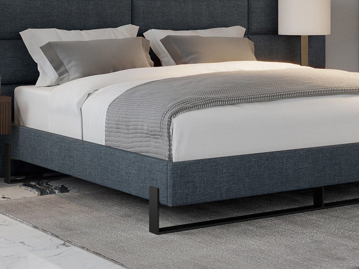 Vant Elevated Platform Bed Matte Black -Twin Size - Image 16