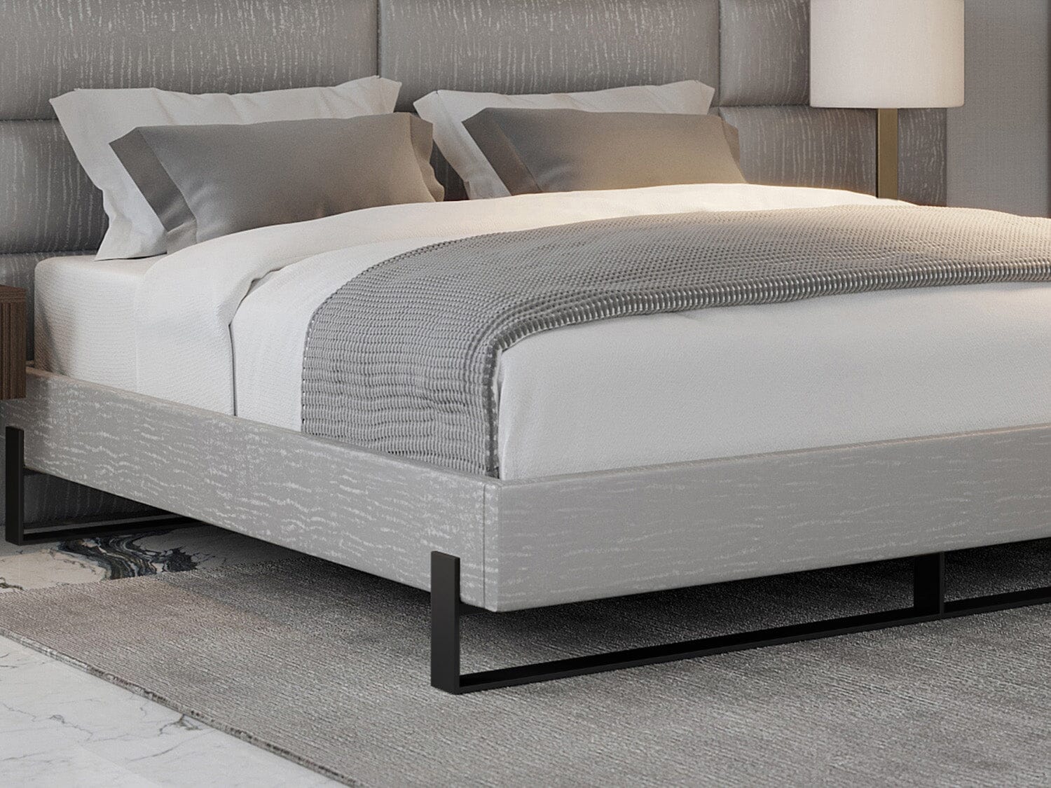 Vant Elevated Platform Bed Matte Black -Twin Size - Image 17