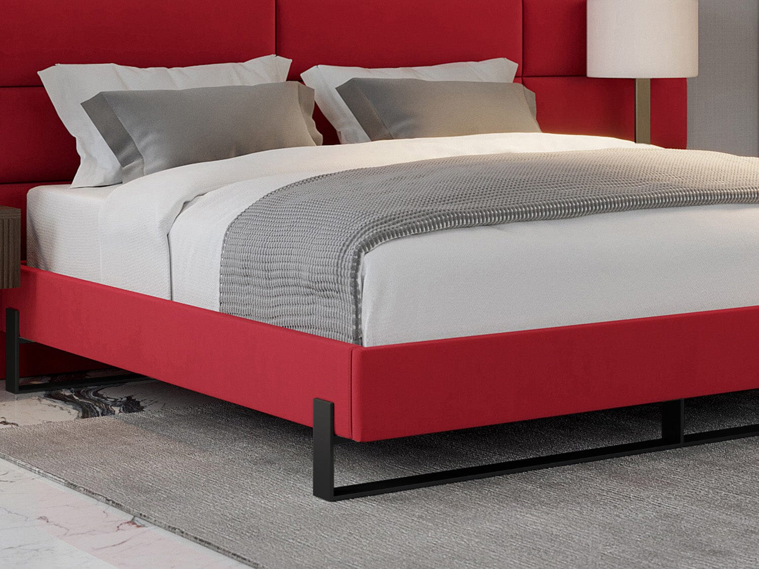 Vant Elevated Platform Bed Matte Black -Twin Size - Image 18