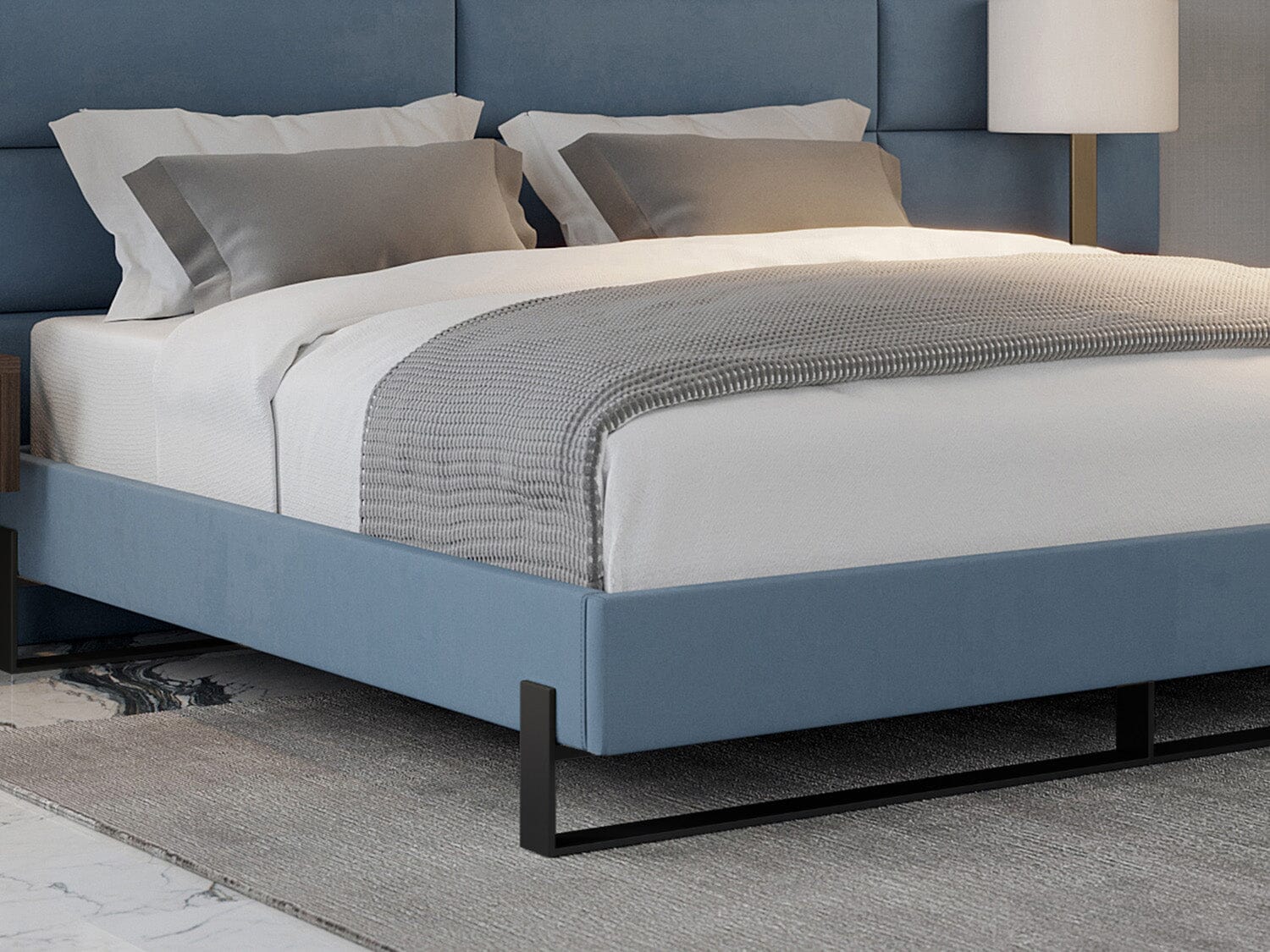 Vant Elevated Platform Bed Matte Black -Twin Size - Image 21