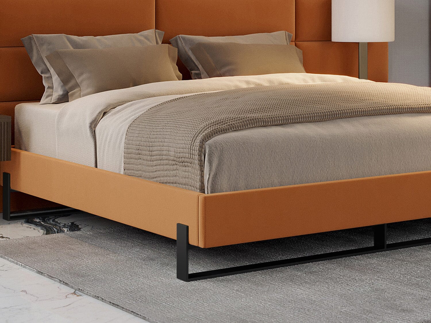 Vant Elevated Platform Bed Matte Black -Twin Size - Image 26