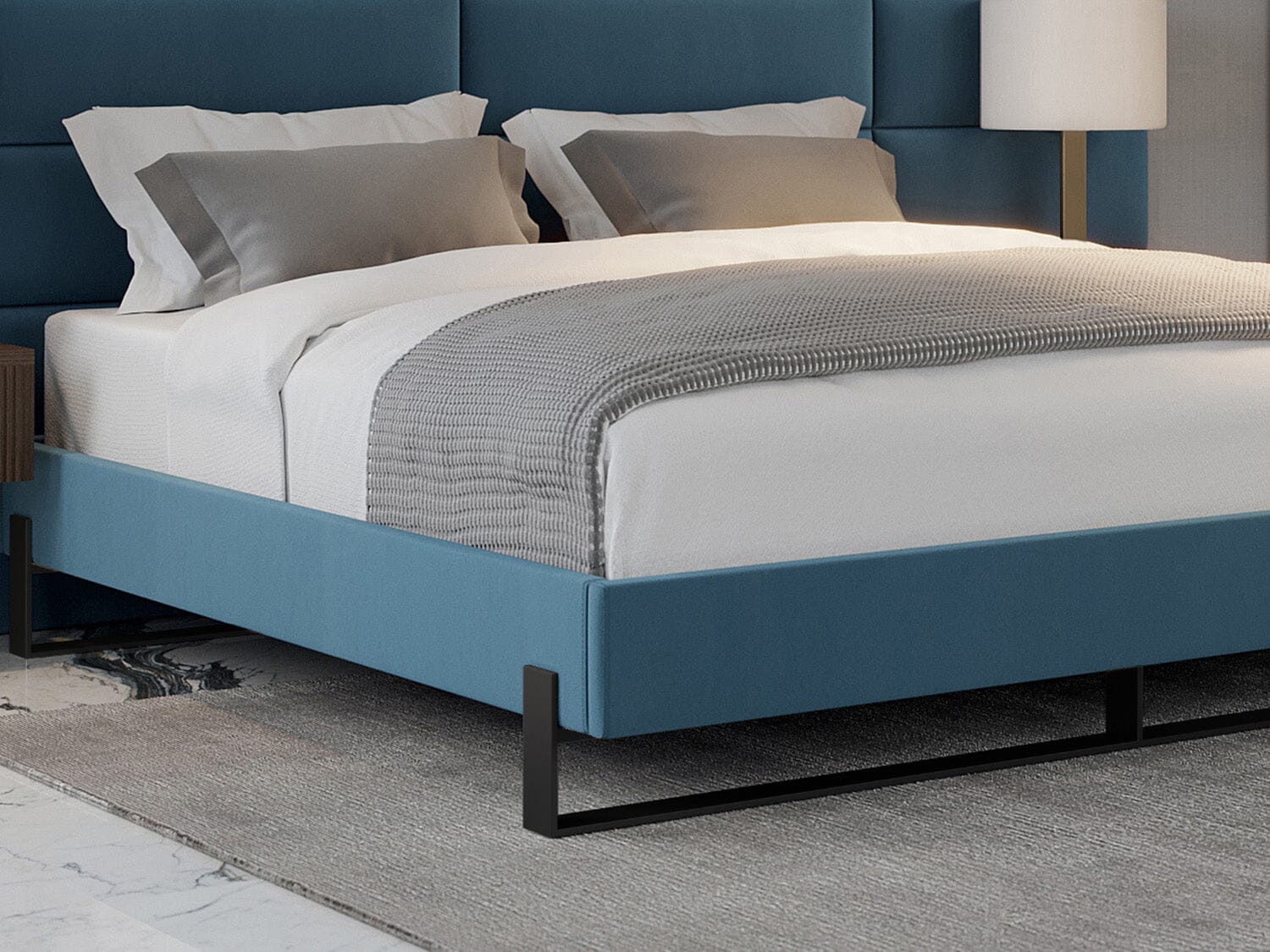 Vant Elevated Platform Bed Matte Black -Twin Size - Image 28