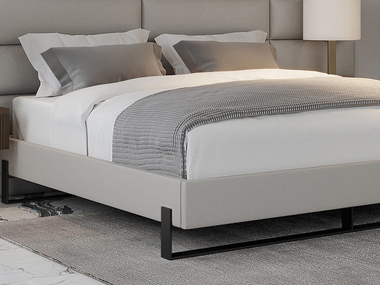 Vant Elevated Platform Bed Matte Black -Twin Size - Image 29