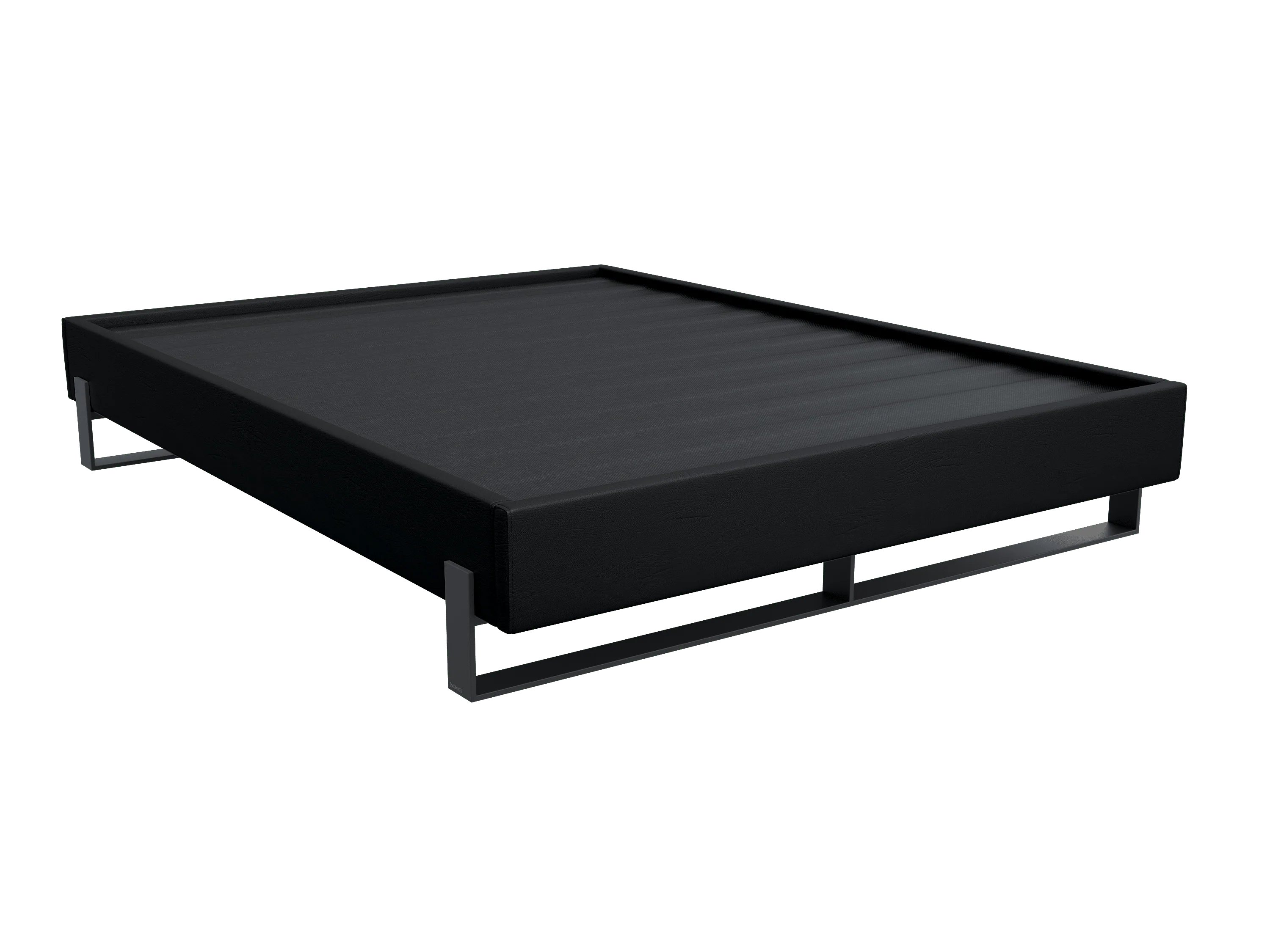 Vant Elevated Platform Bed Matte Black -Twin Size - Image 38