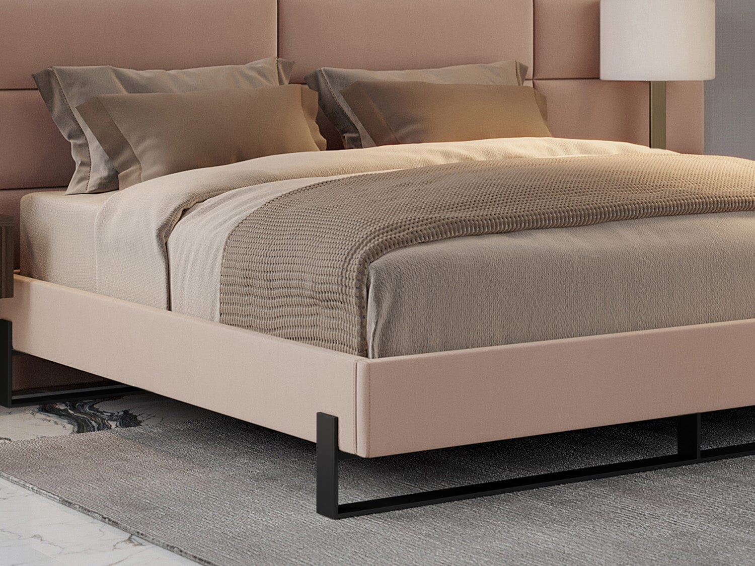 Vant Elevated Platform Bed Matte Black -Twin Size - Image 8