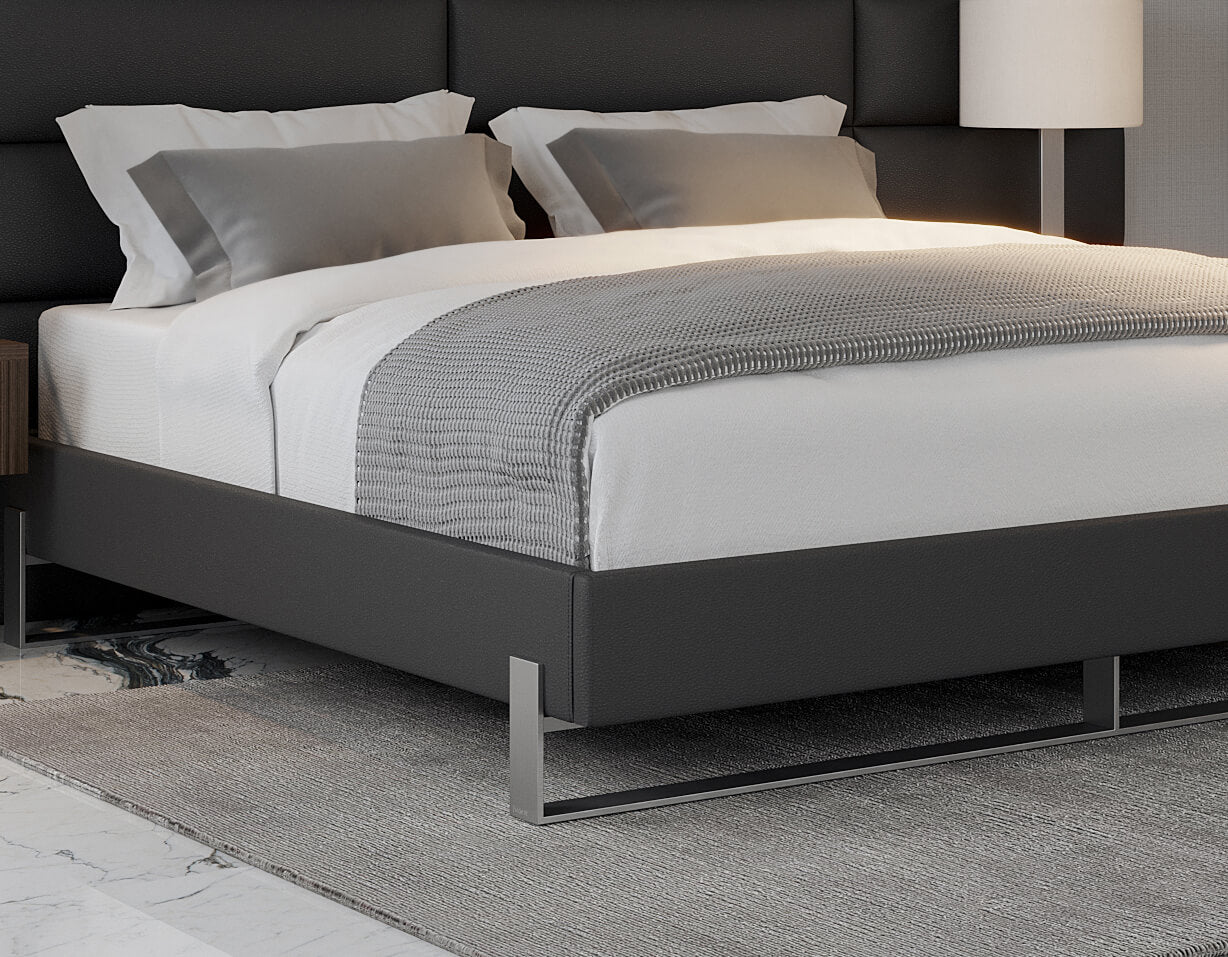 Vant Elevated Platform Bed Brushed Nickel - King Size - Image 36
