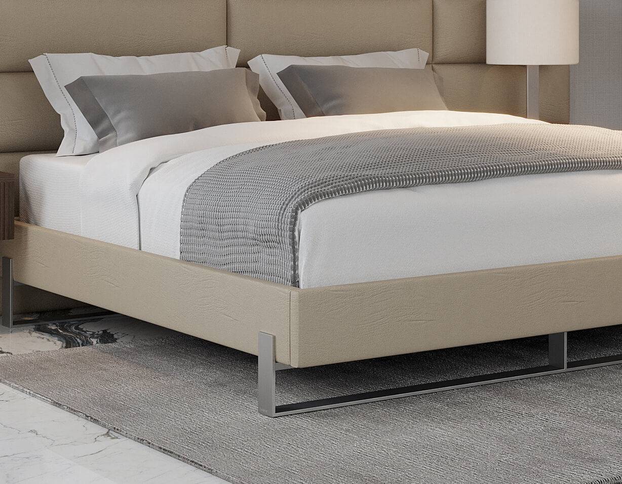 Vant Elevated Platform Bed Brushed Nickel - King Size - Image 5