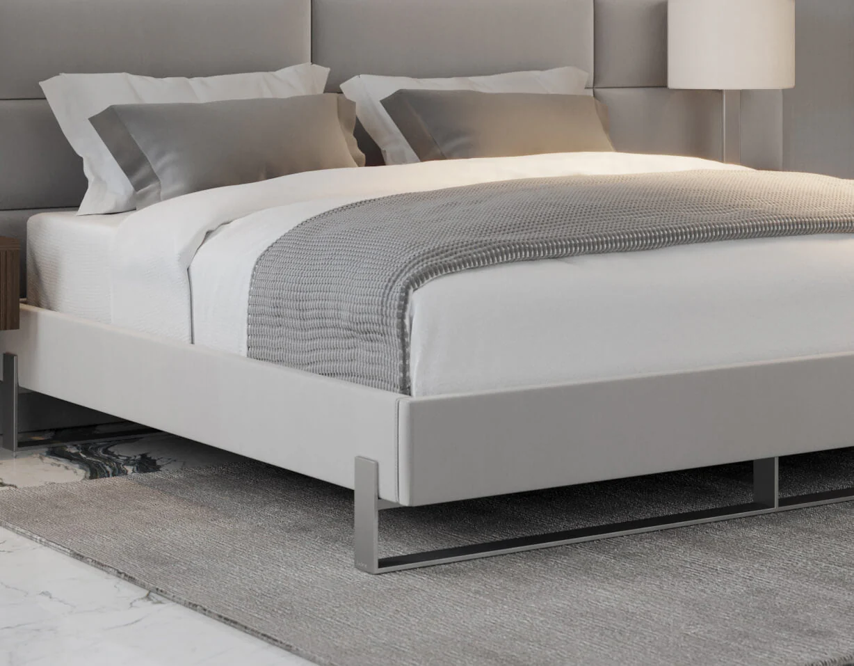 Vant Elevated Platform Bed Brushed Nickel - Twin Size - Image 8
