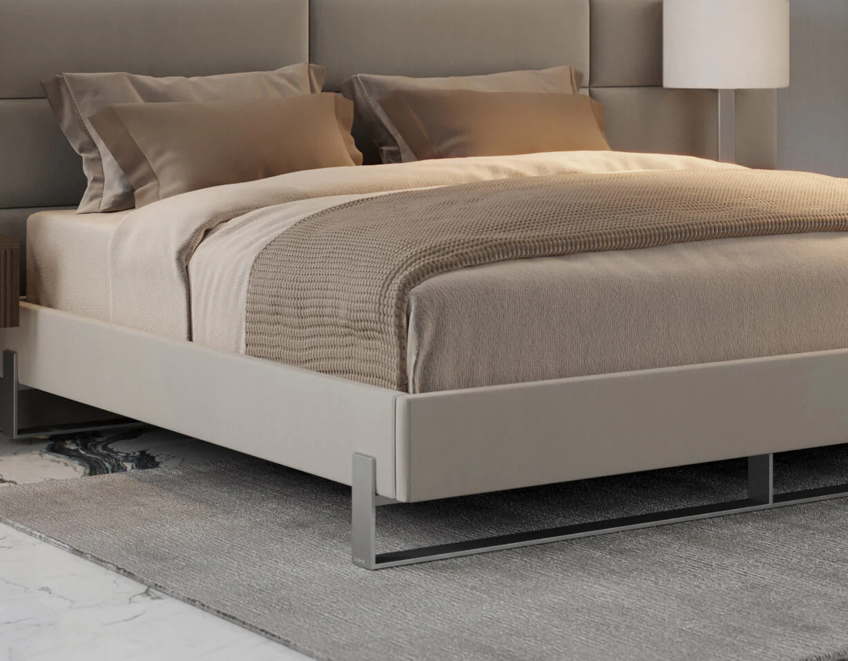 Vant Elevated Platform Bed Brushed Nickel - Twin Size - Image 9