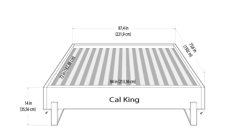 Vant Elevated Platform Bed Brushed Nickel - California King Size - Image 100