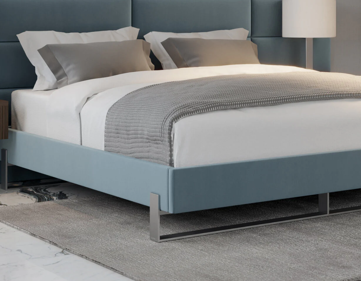 Vant Elevated Platform Bed Brushed Nickel - California King Size - Image 11