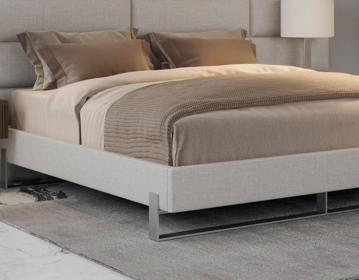 Vant Elevated Platform Bed Brushed Nickel - California King Size - Image 19