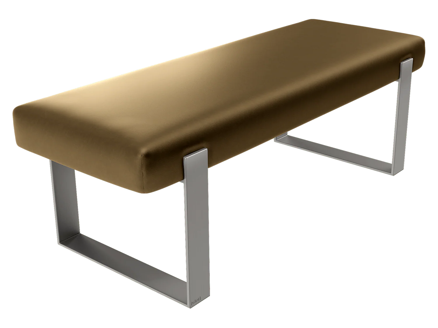 Vant Upholstered Bedroom Bench - Brushed Nickel Legs - Image 112