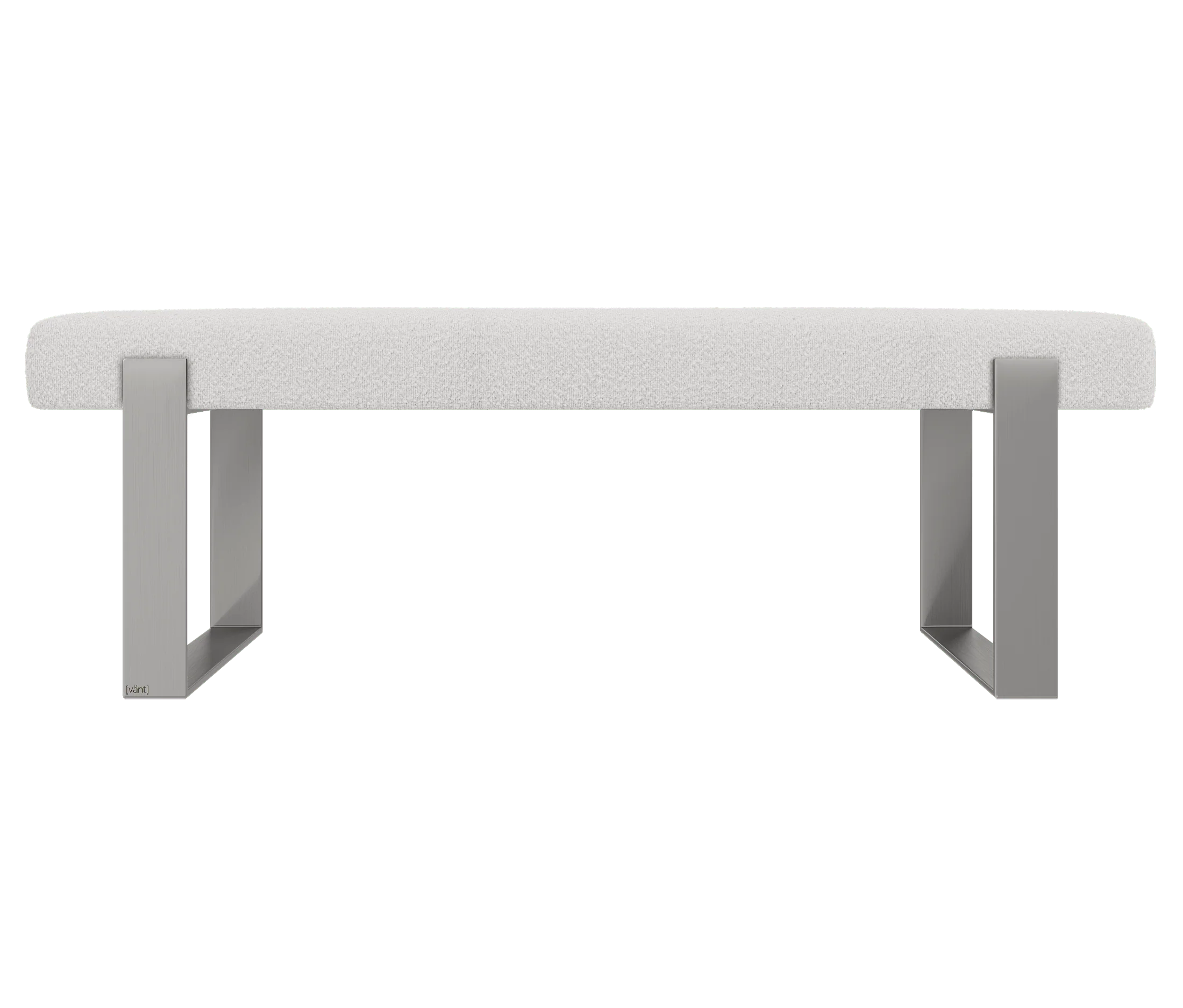 Vant Upholstered Bedroom Bench - Brushed Nickel Legs - Image 114