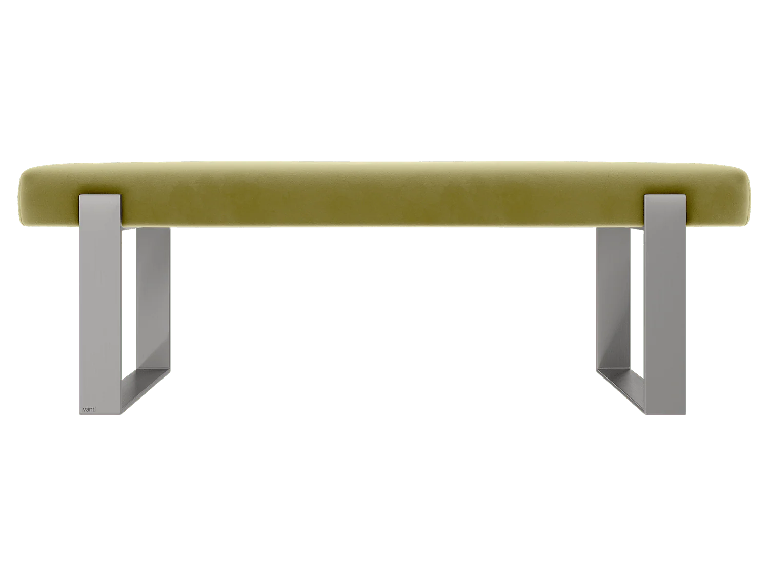 Vant Upholstered Bedroom Bench - Brushed Nickel Legs - Image 117