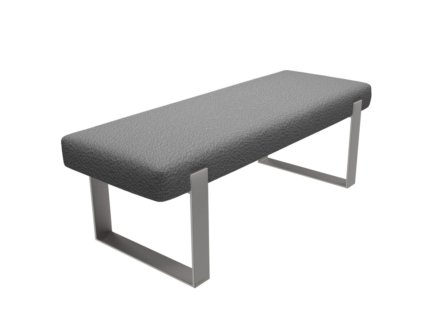 Vant Upholstered Bedroom Bench - Brushed Nickel Legs - Image 120