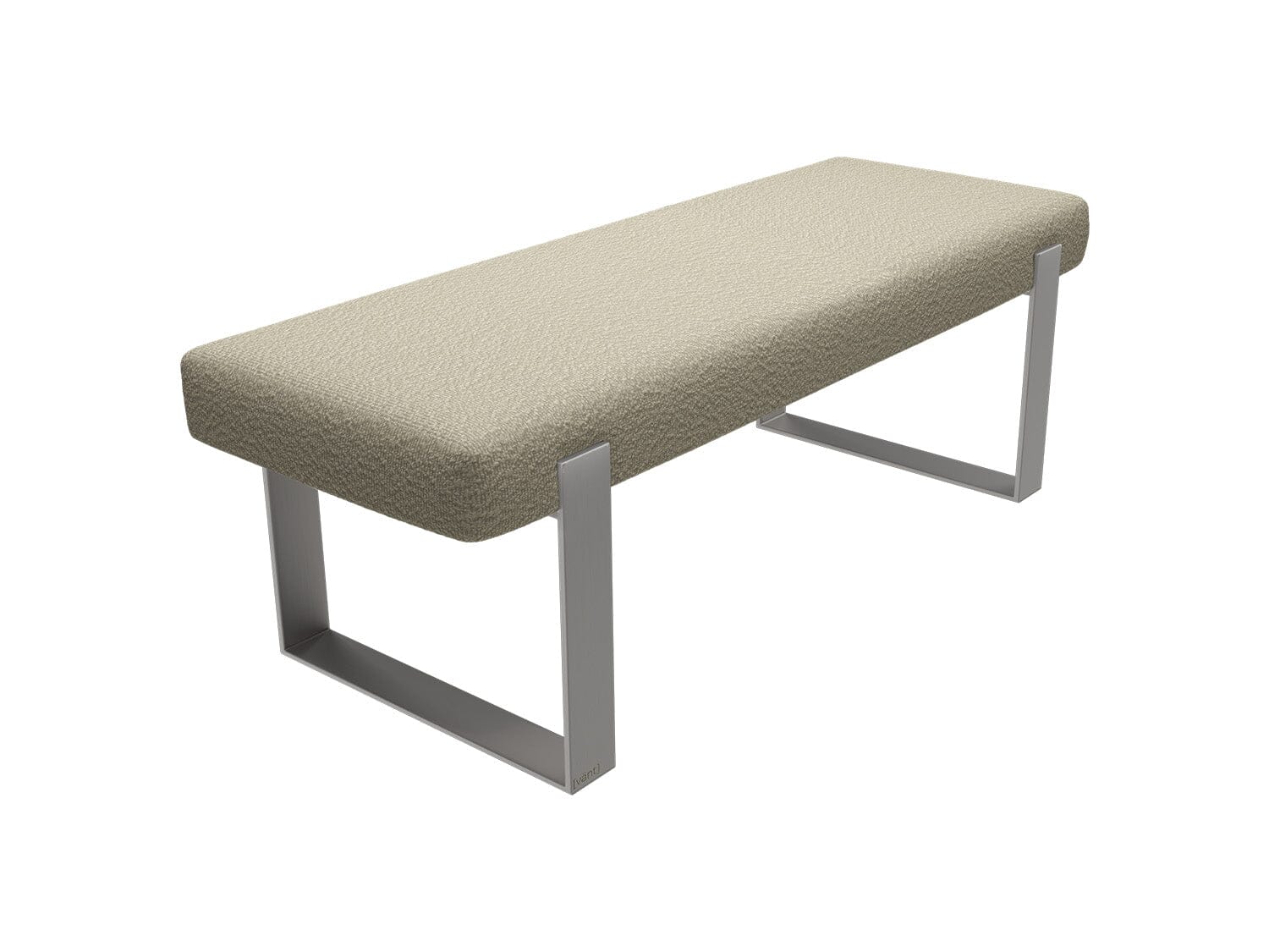 Vant Upholstered Bedroom Bench - Brushed Nickel Legs - Image 121
