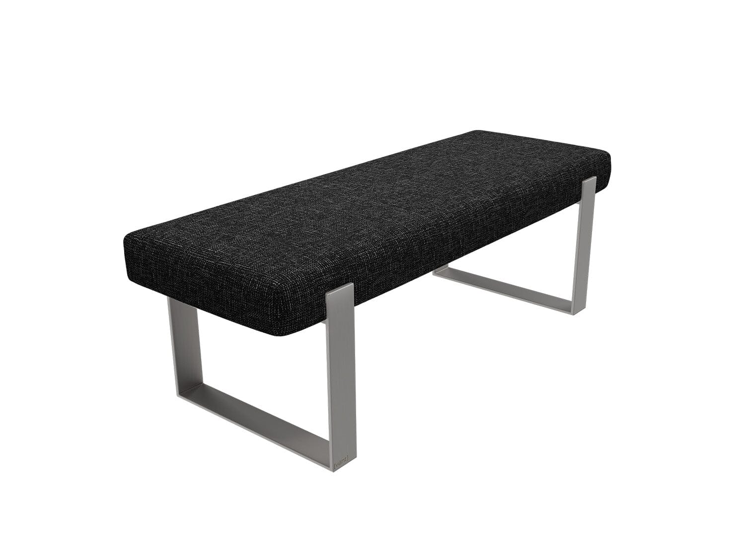 Vant Upholstered Bedroom Bench - Brushed Nickel Legs - Image 129