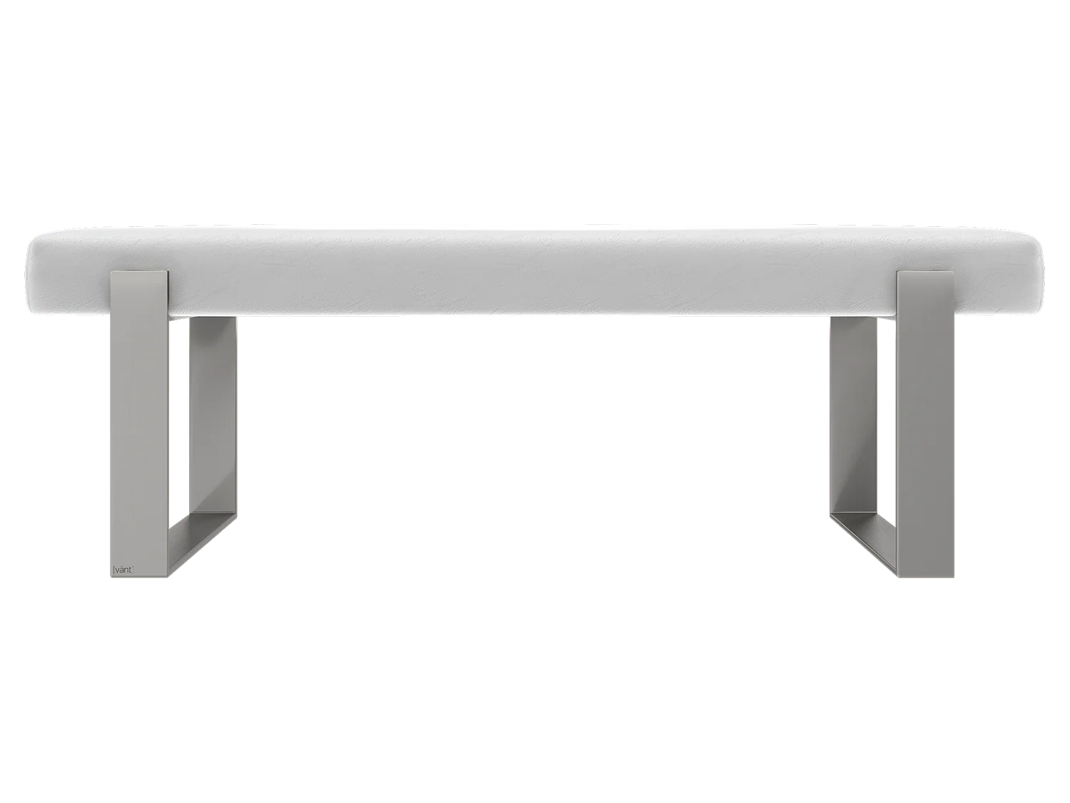 Vant Upholstered Bedroom Bench - Brushed Nickel Legs - Image 13