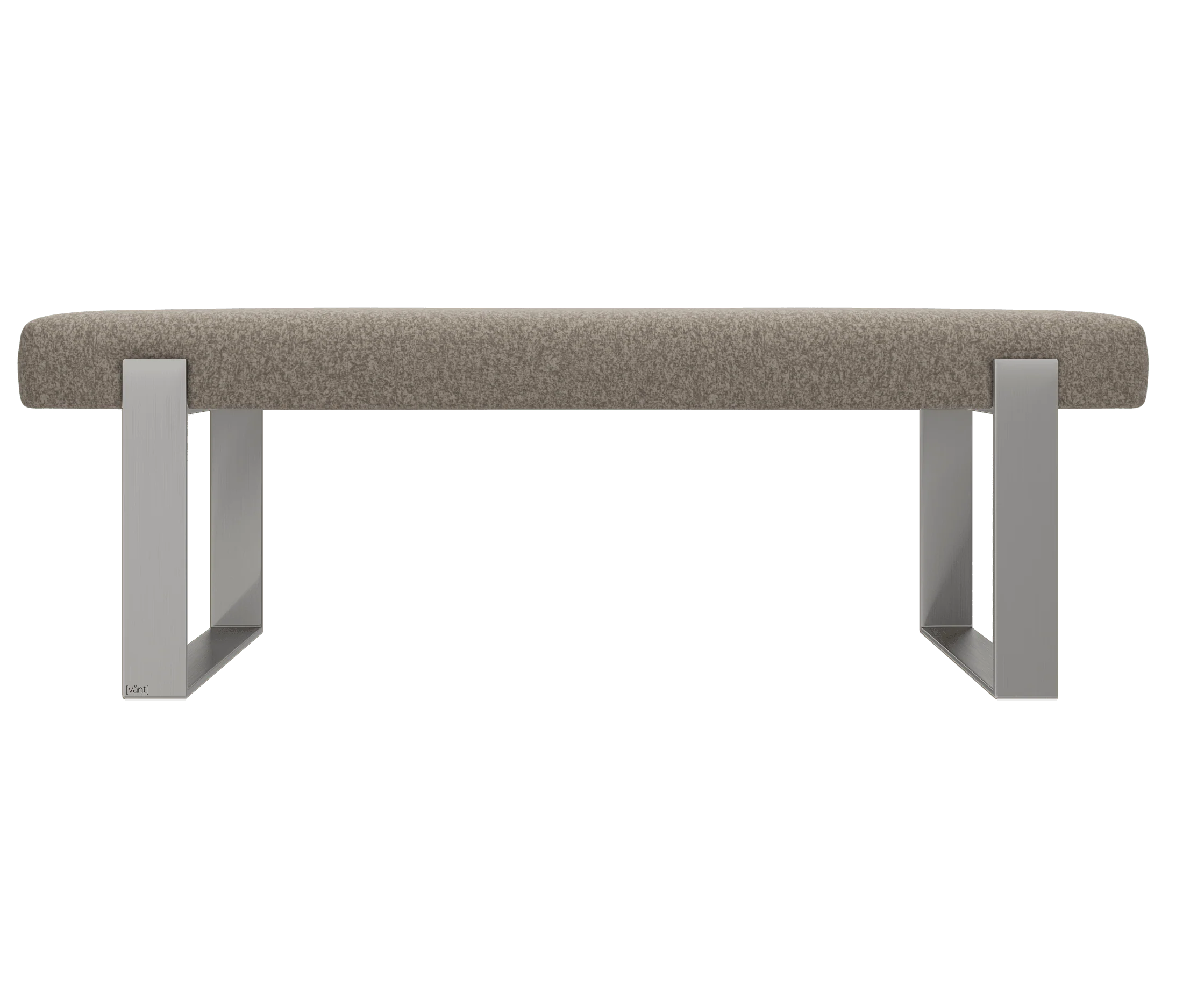 Vant Upholstered Bedroom Bench - Brushed Nickel Legs - Image 132