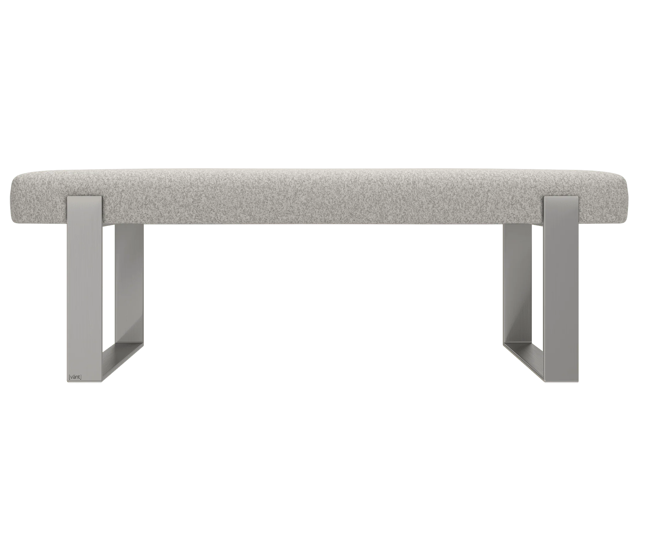 Vant Upholstered Bedroom Bench - Brushed Nickel Legs - Image 133