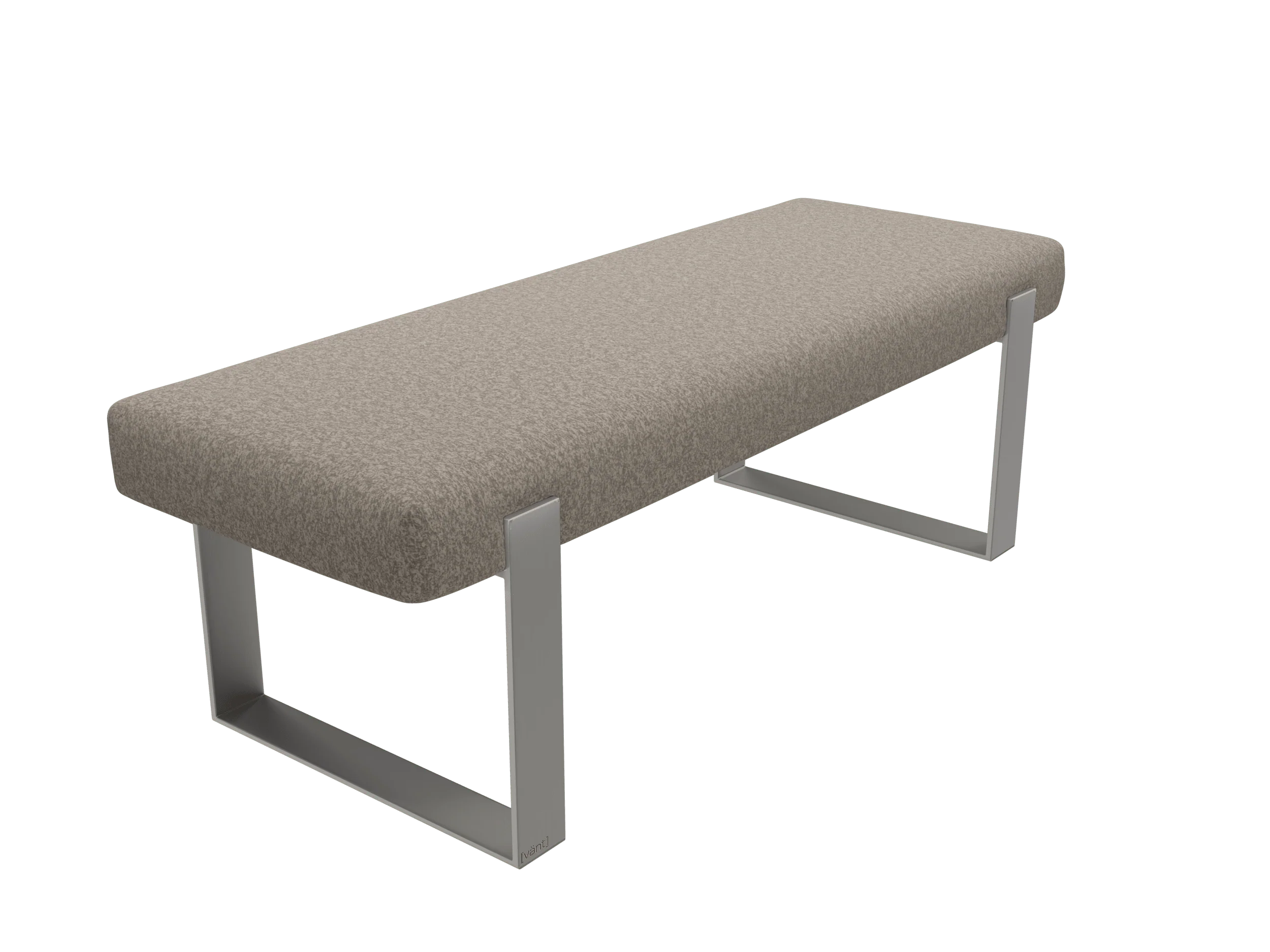 Vant Upholstered Bedroom Bench - Brushed Nickel Legs - Image 135