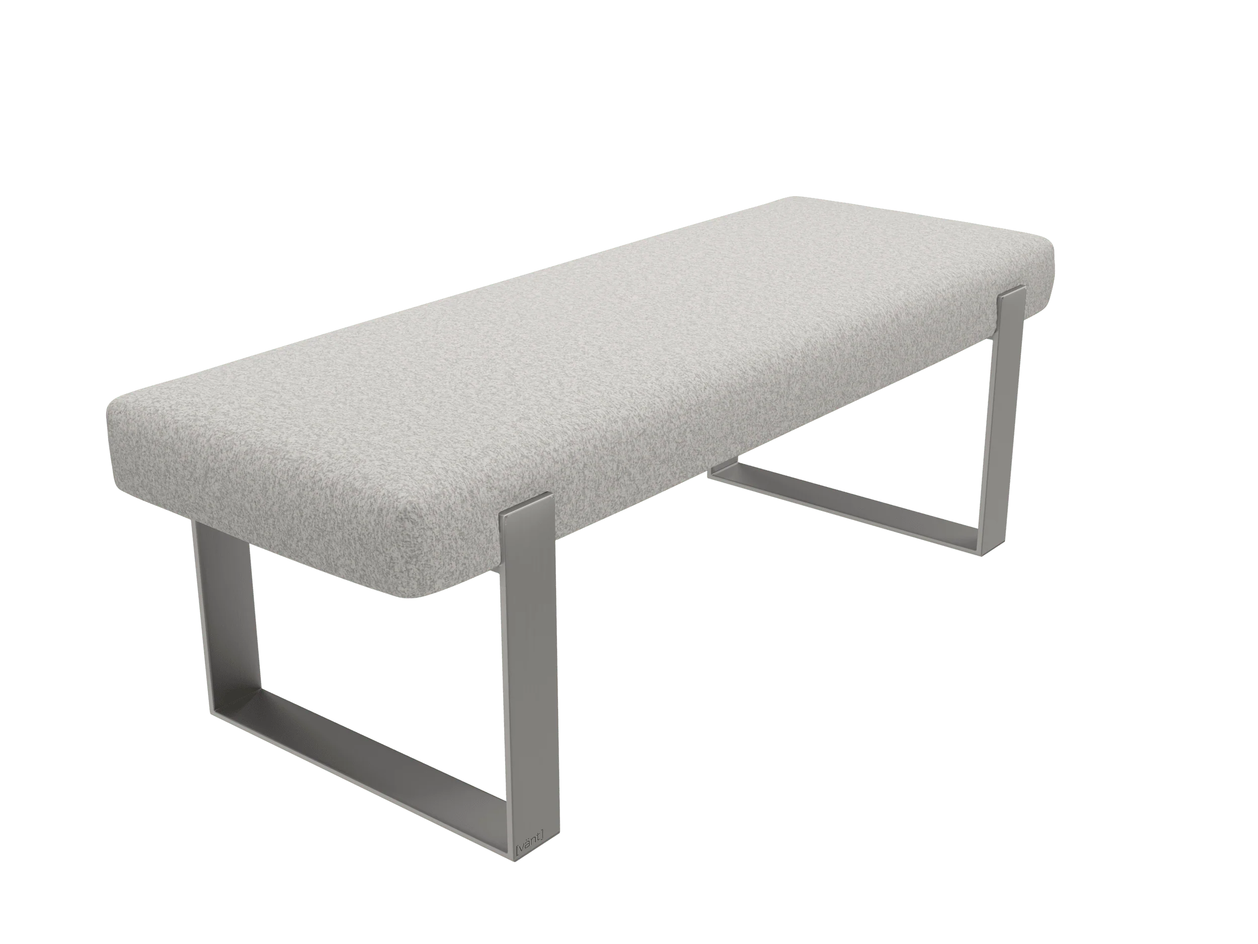 Vant Upholstered Bedroom Bench - Brushed Nickel Legs - Image 138