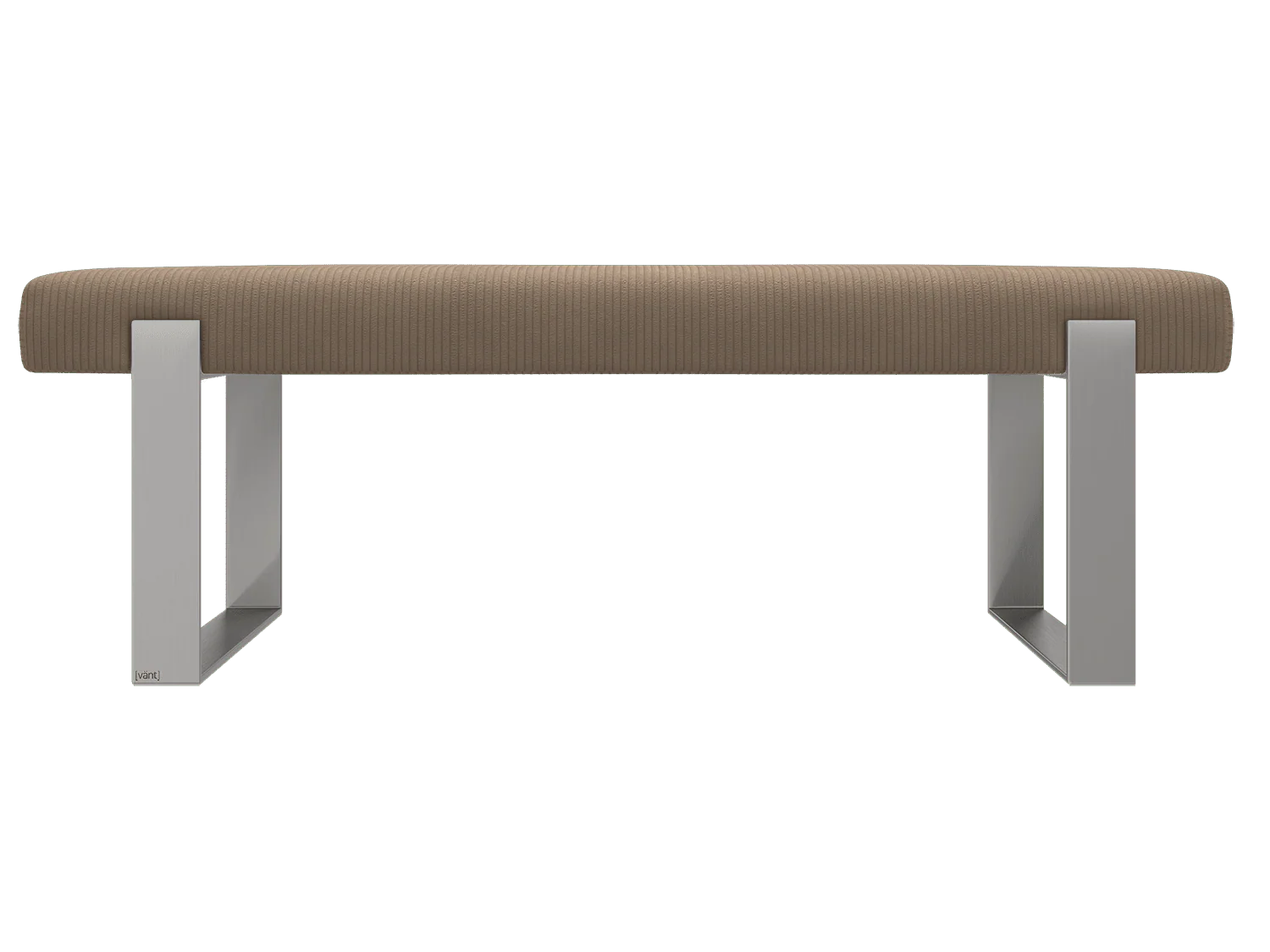 Vant Upholstered Bedroom Bench - Brushed Nickel Legs - Image 142