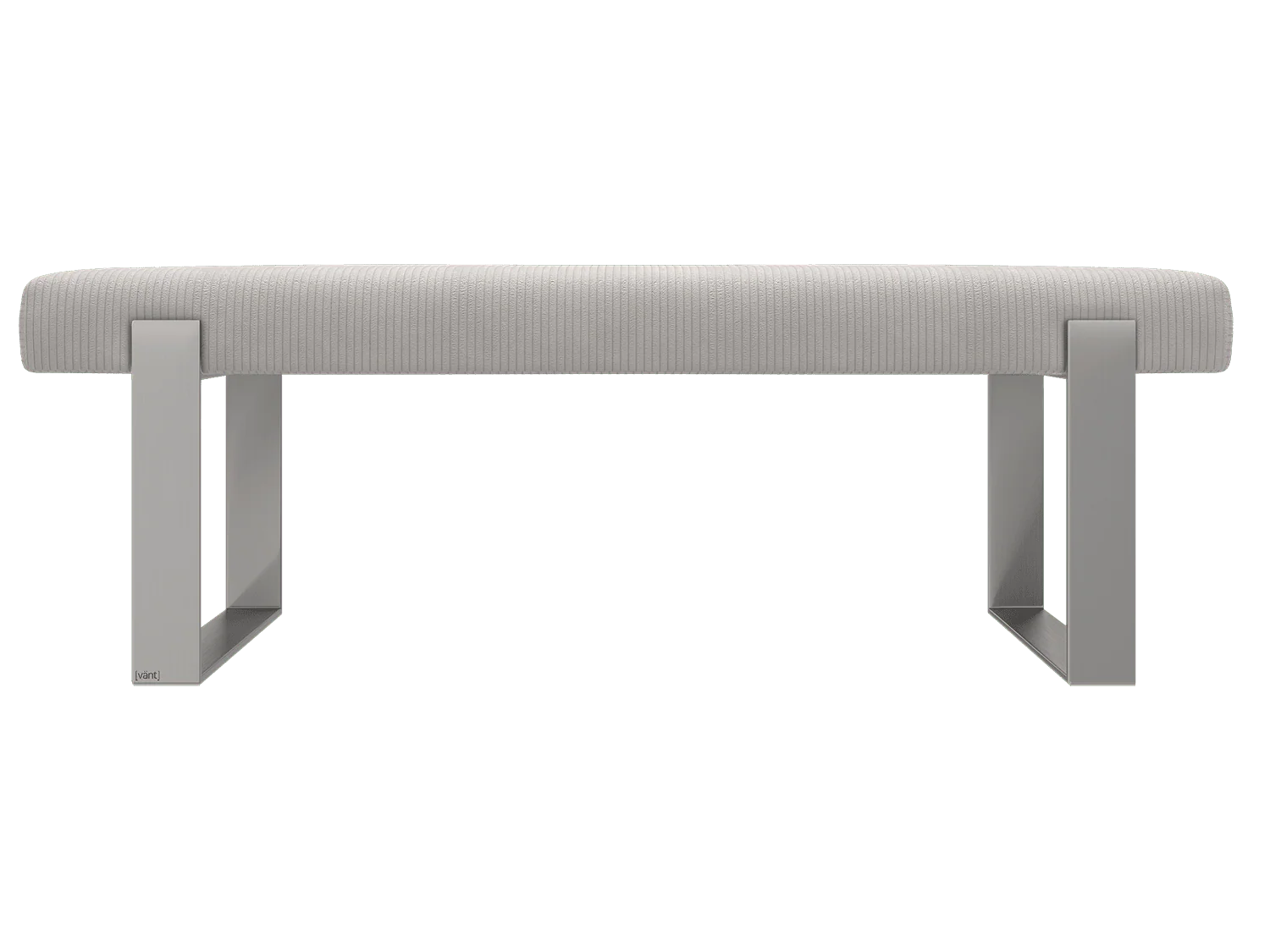 Vant Upholstered Bedroom Bench - Brushed Nickel Legs - Image 143