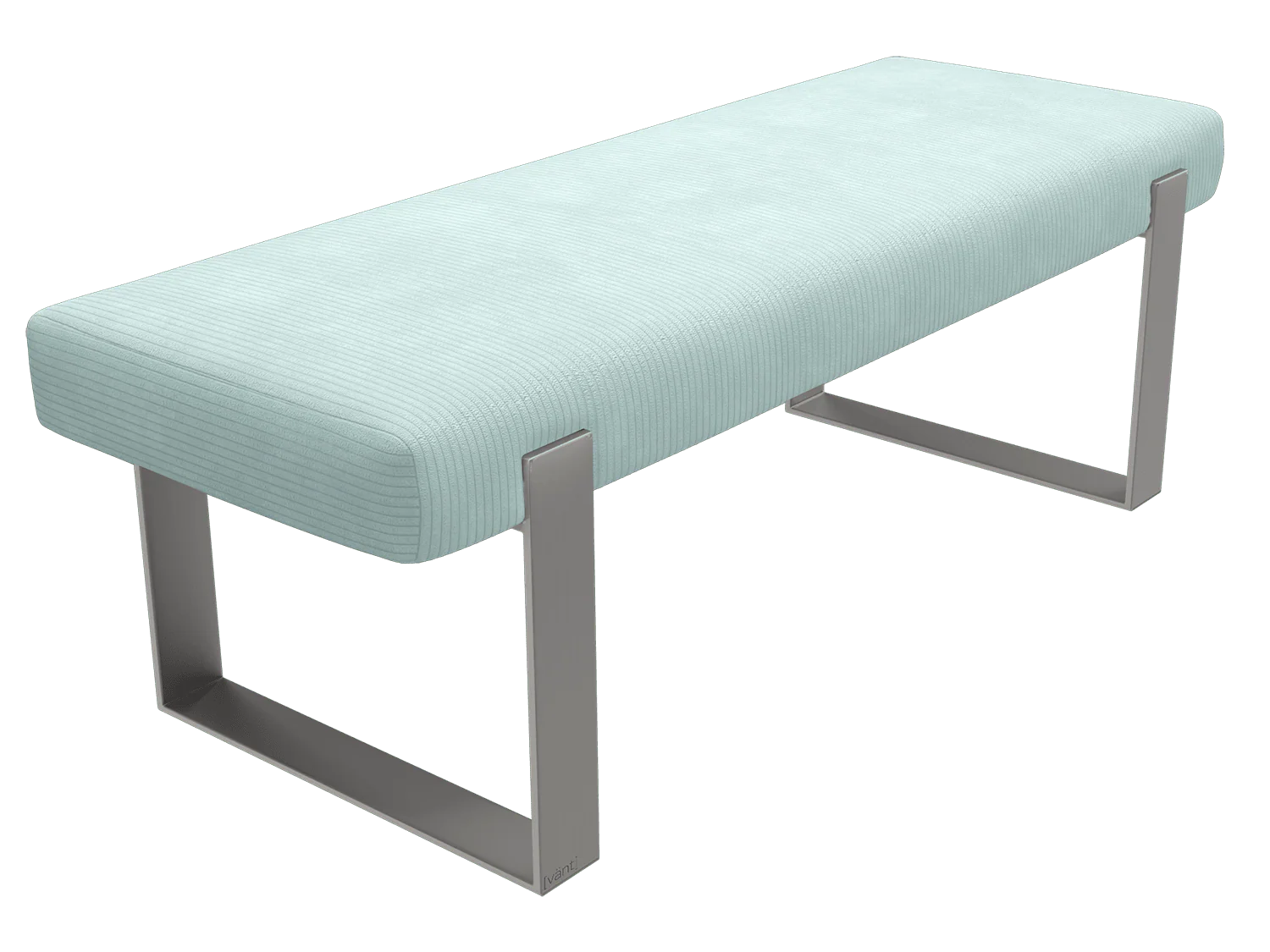 Vant Upholstered Bedroom Bench - Brushed Nickel Legs - Image 149