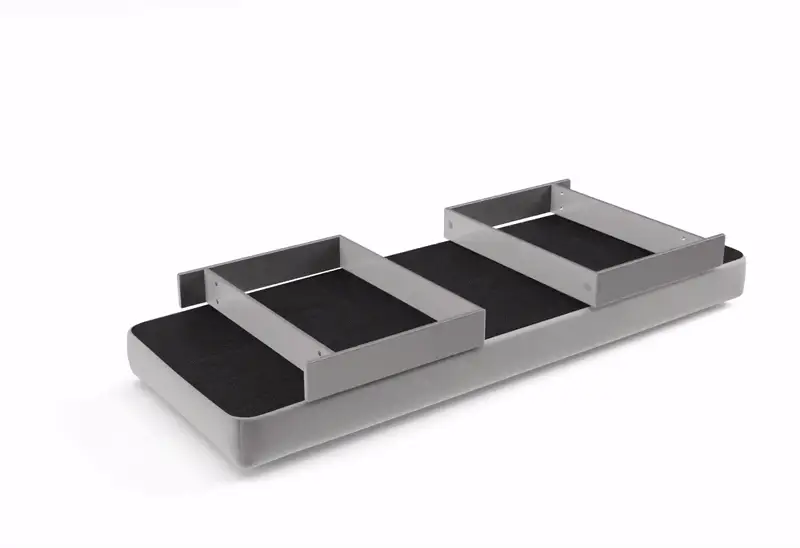 Vant Upholstered Bedroom Bench - Brushed Nickel Legs - Image 156