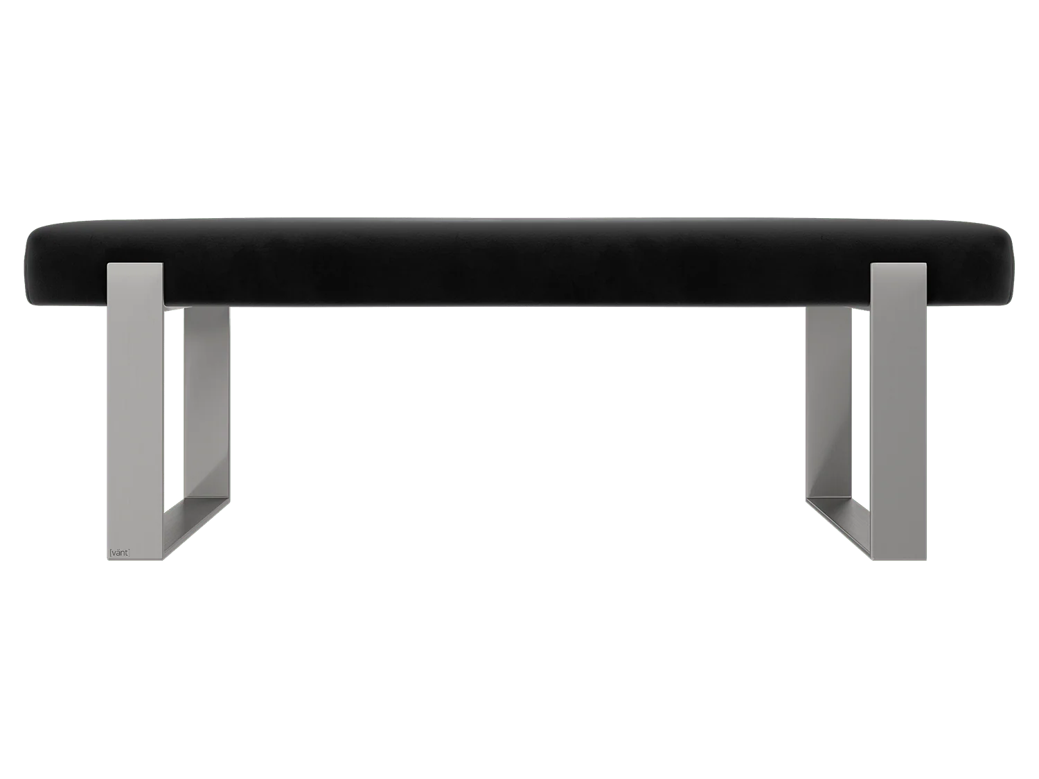 Vant Upholstered Bedroom Bench - Brushed Nickel Legs - Image 16