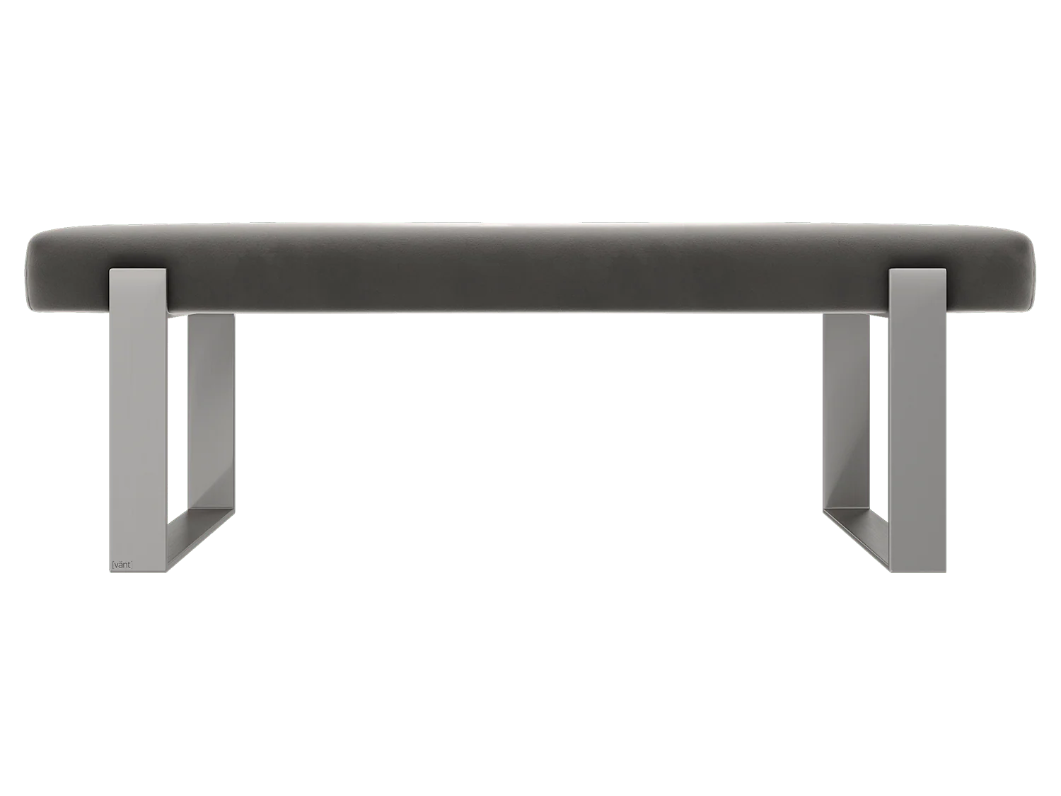 Vant Upholstered Bedroom Bench - Brushed Nickel Legs - Image 17