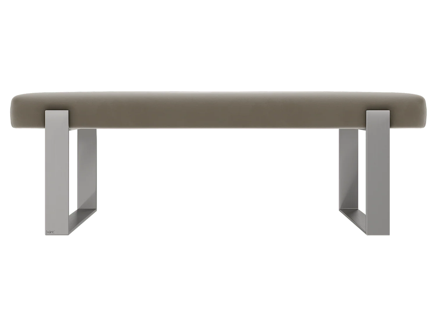 Vant Upholstered Bedroom Bench - Brushed Nickel Legs - Image 18