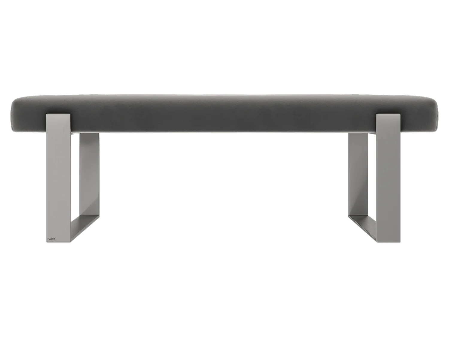 Vant Upholstered Bedroom Bench - Brushed Nickel Legs - Image 20