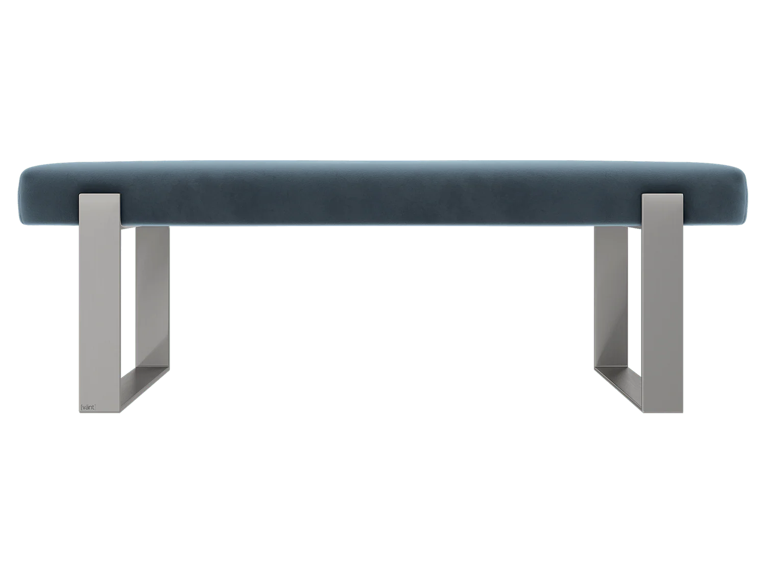 Vant Upholstered Bedroom Bench - Brushed Nickel Legs - Image 21