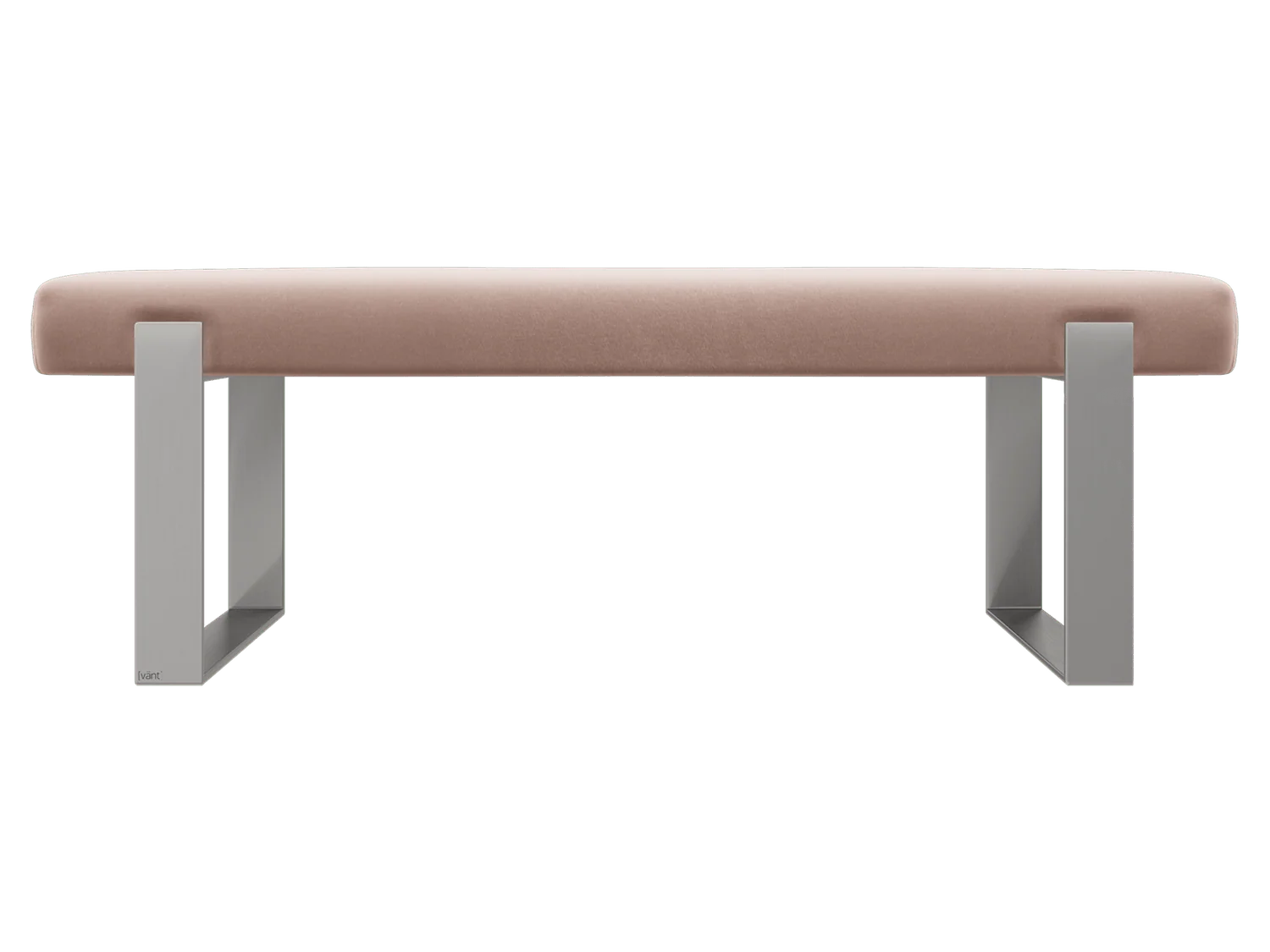 Vant Upholstered Bedroom Bench - Brushed Nickel Legs - Image 24