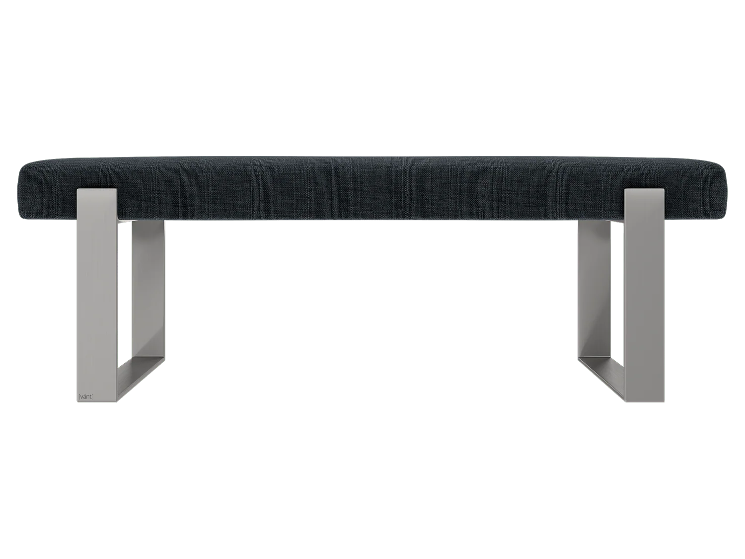 Vant Upholstered Bedroom Bench - Brushed Nickel Legs - Image 25