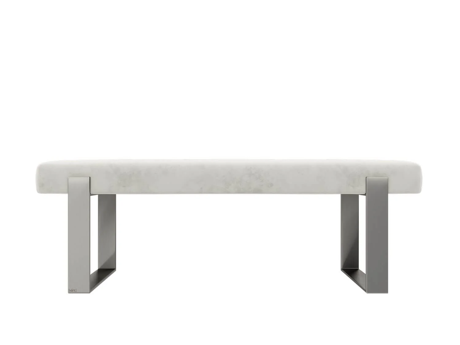 Vant Upholstered Bedroom Bench - Brushed Nickel Legs - Image 30