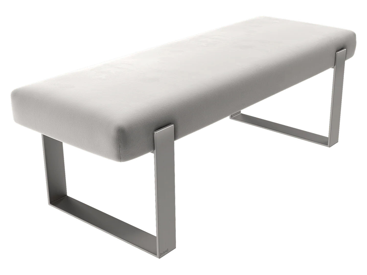 Vant Upholstered Bedroom Bench - Brushed Nickel Legs - Image 36