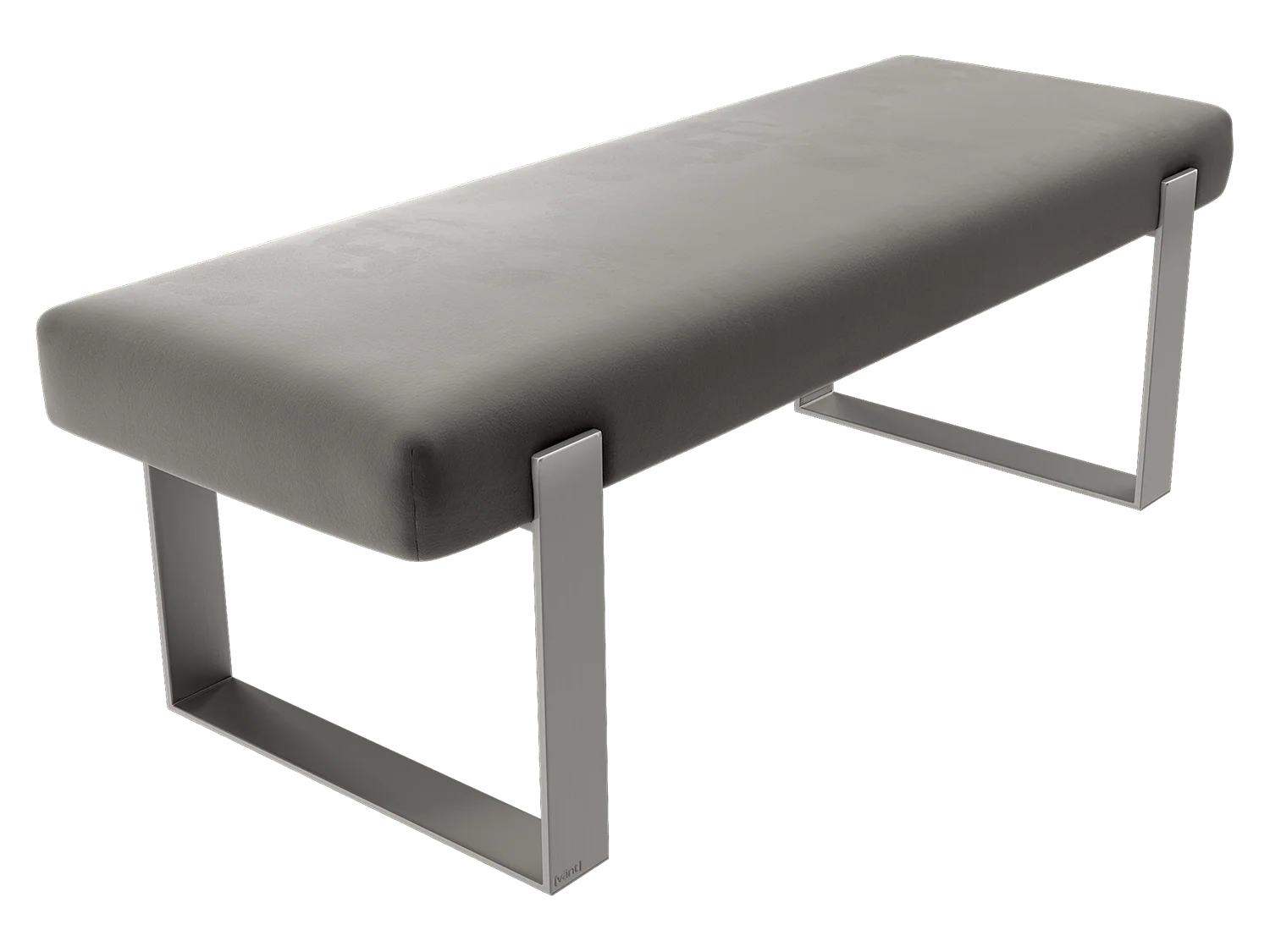 Vant Upholstered Bedroom Bench - Brushed Nickel Legs - Image 37