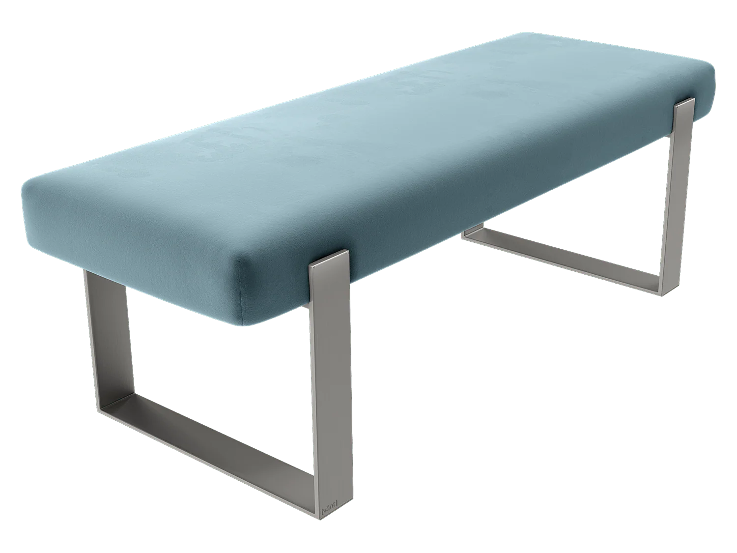 Vant Upholstered Bedroom Bench - Brushed Nickel Legs - Image 39