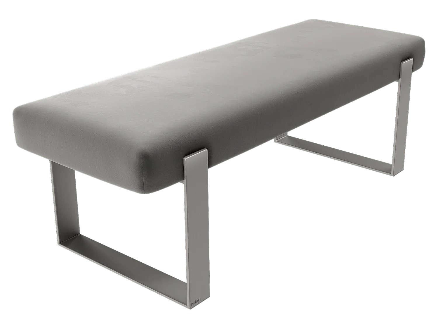 Vant Upholstered Bedroom Bench - Brushed Nickel Legs - Image 40