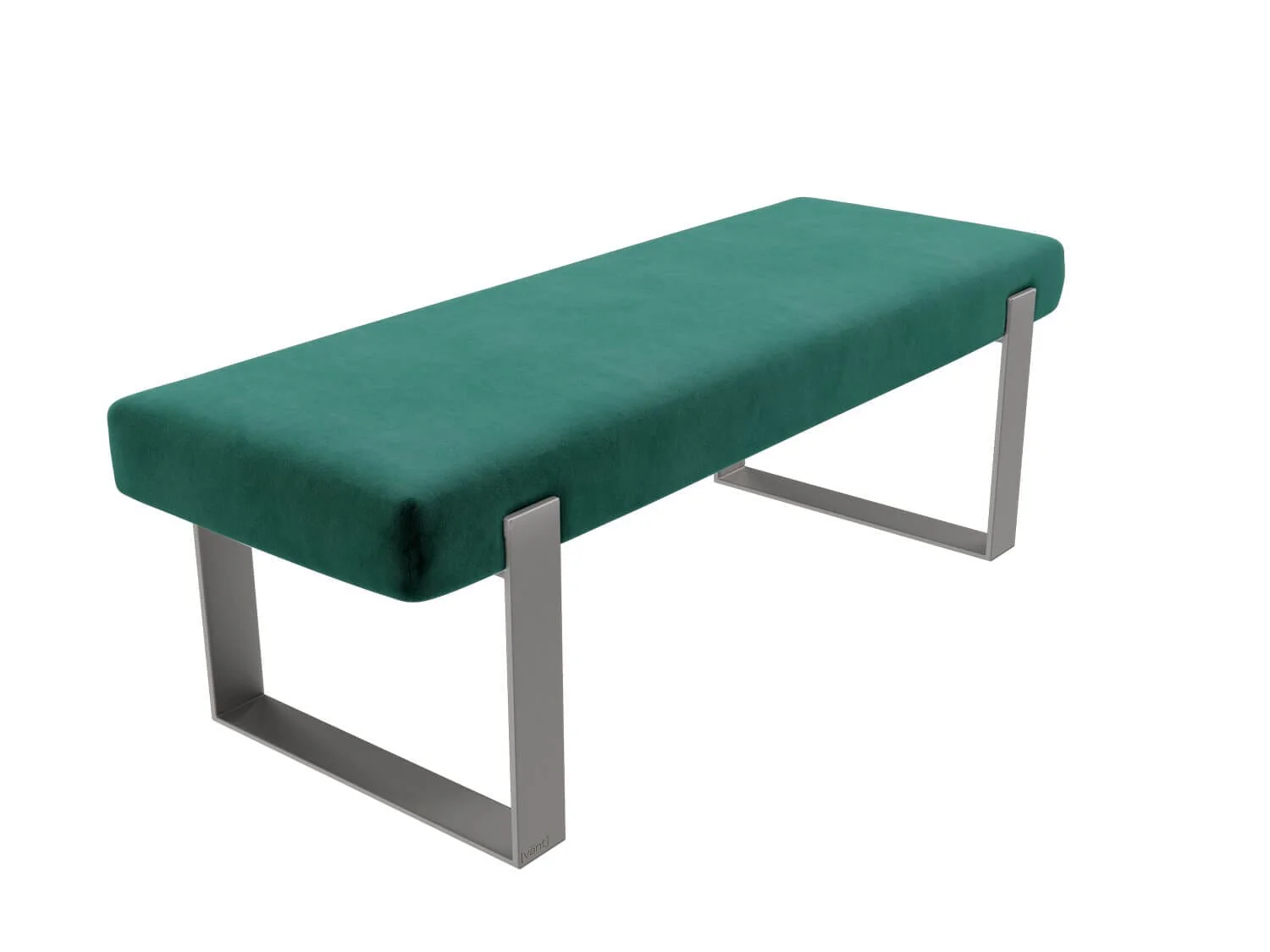 Vant Upholstered Bedroom Bench - Brushed Nickel Legs - Image 47