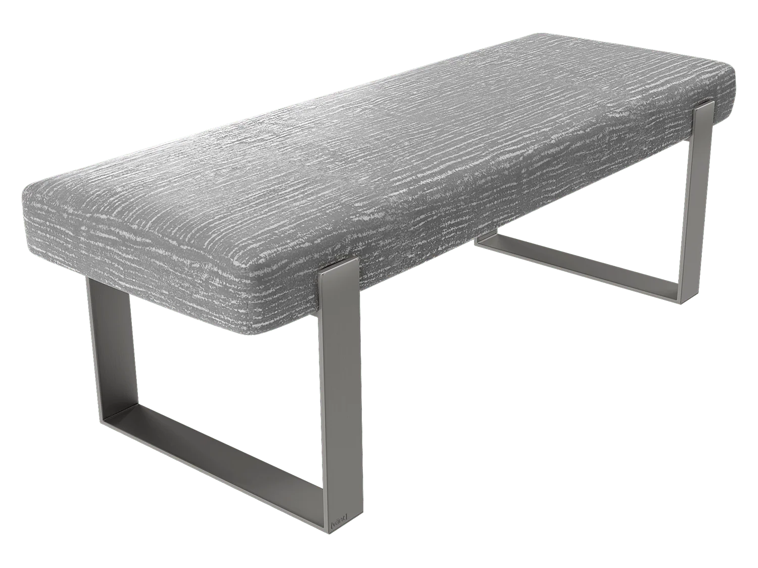 Vant Upholstered Bedroom Bench - Brushed Nickel Legs - Image 50