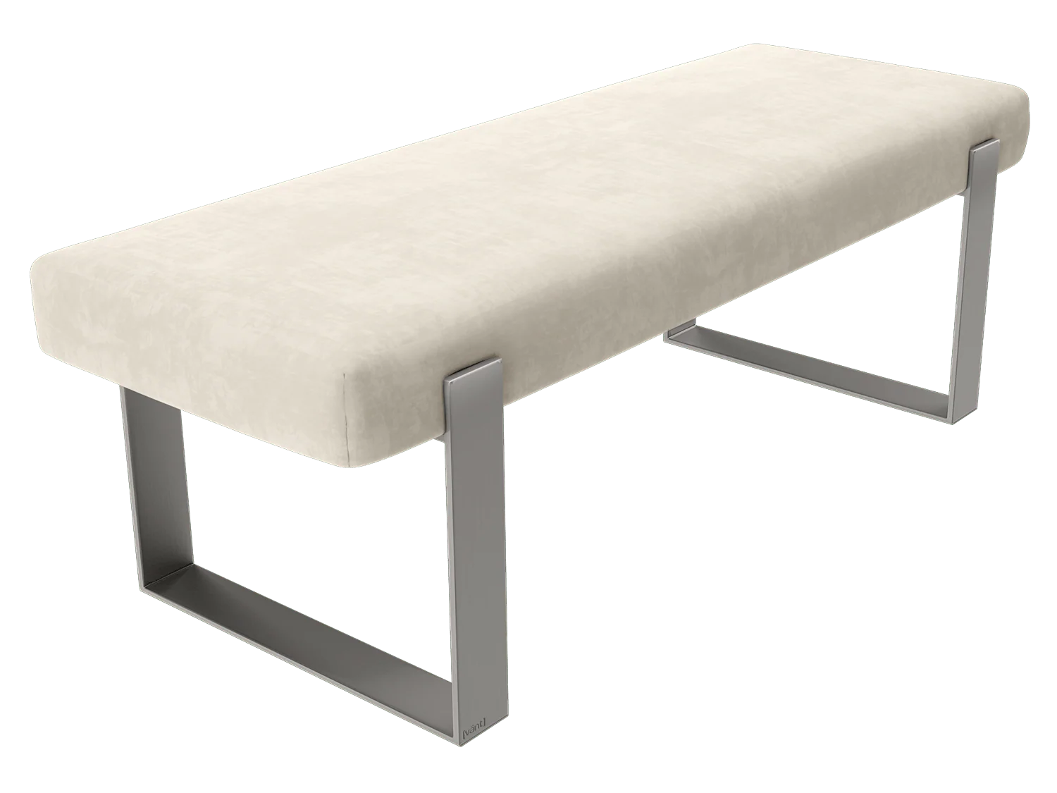 Vant Upholstered Bedroom Bench - Brushed Nickel Legs - Image 57