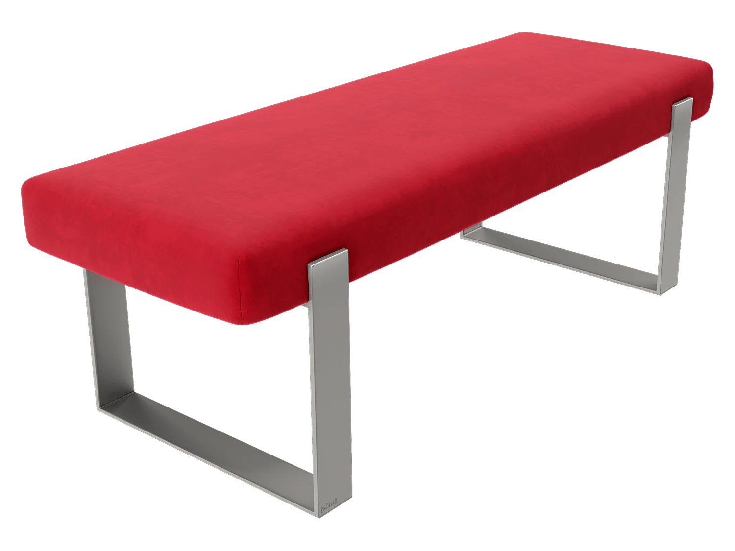 Vant Upholstered Bedroom Bench - Brushed Nickel Legs - Image 59