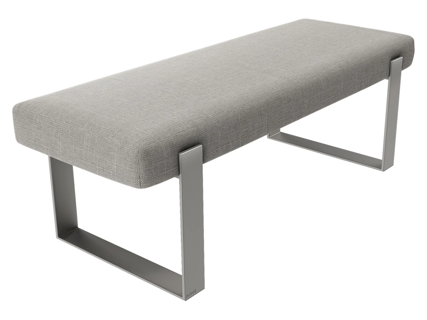 Vant Upholstered Bedroom Bench - Brushed Nickel Legs - Image 61
