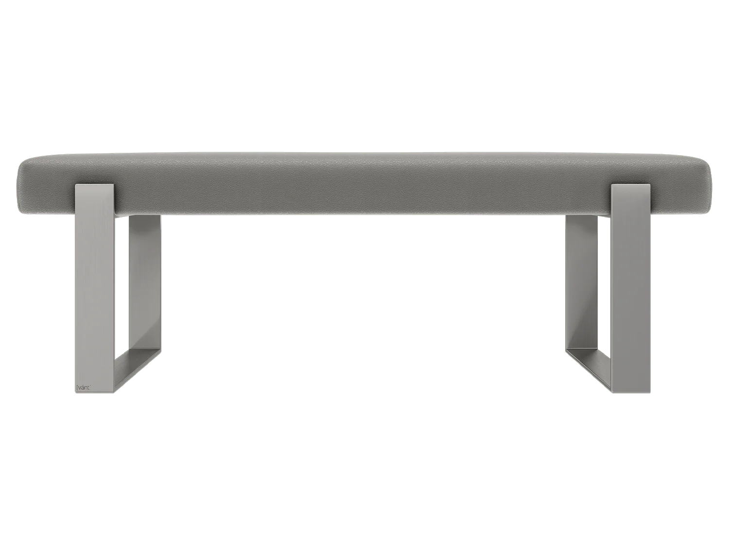 Vant Upholstered Bedroom Bench - Brushed Nickel Legs - Image 9